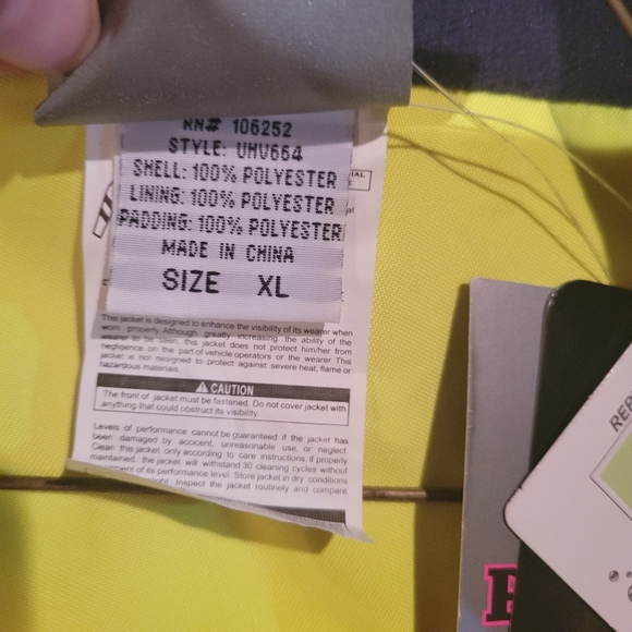 Women's High Visibility Coat w/reflective strips - Picture 4 of 9